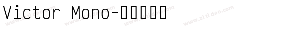 Victor Mono字体转换